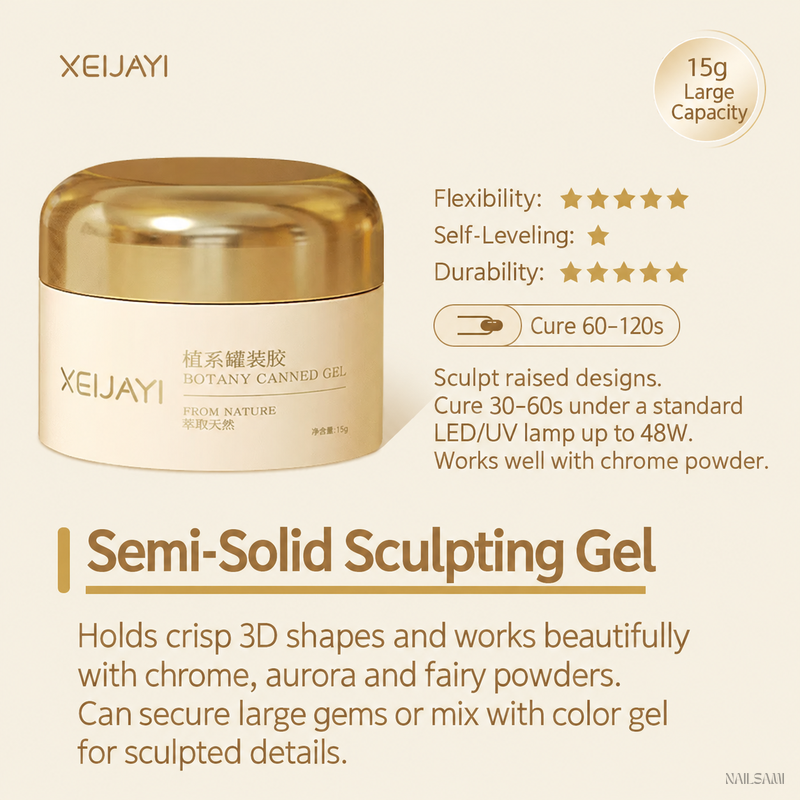 Xeijayi Semi-Solid Sculpting Gel in a 15g jar