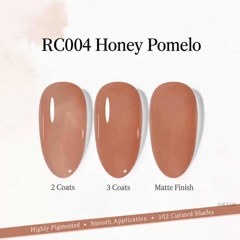 Xeijayi Milk Bottle Gel Polish shade RC004 Honey Pomelo