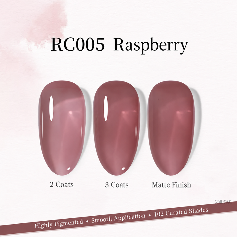 Xeijayi Milk Bottle Gel Polish shade RC005 Raspberry
