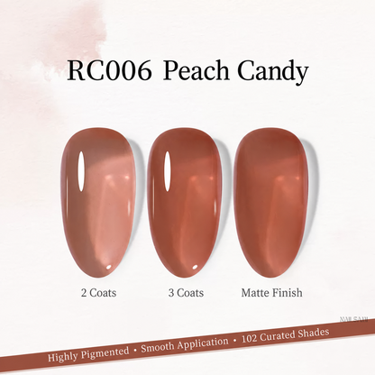 Xeijayi Milk Bottle Gel Polish shade RC006 Peach Candy