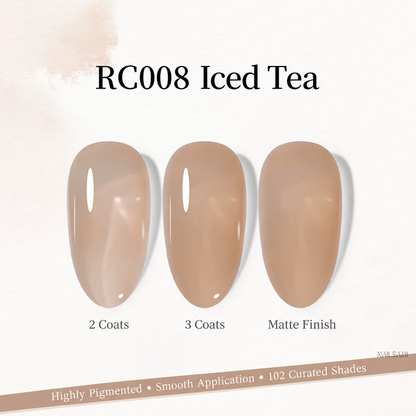 Xeijayi Milk Bottle Gel Polish shade RC008 Iced Tea