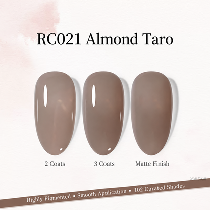 Xeijayi Milk Bottle Gel Polish shade RC021 Almond Taro