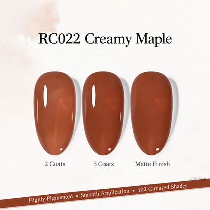 Xeijayi Milk Bottle Gel Polish shade RC022 Creamy Maple