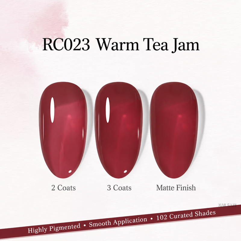 Xeijayi Milk Bottle Gel Polish shade RC023 Warm Tea Jam