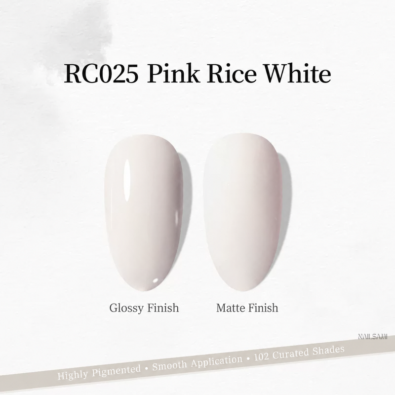 Xeijayi Milk Bottle Gel Polish shade RC025 Pink Rice White