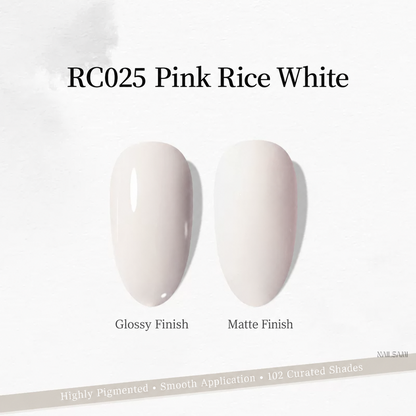 Xeijayi Milk Bottle Gel Polish shade RC025 Pink Rice White