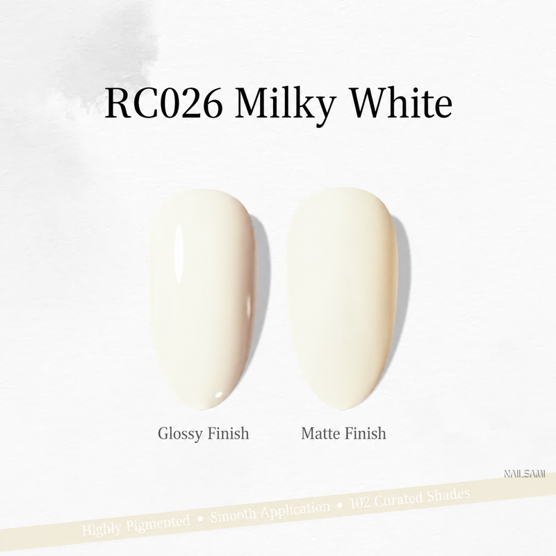 Xeijayi Milk Bottle Gel Polish shade RC026 Milky White