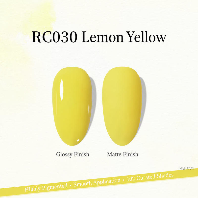Xeijayi Milk Bottle Gel Polish shade RC030 Lemon Yellow