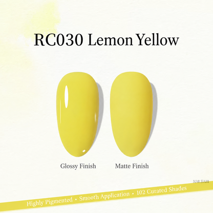 Xeijayi Milk Bottle Gel Polish shade RC030 Lemon Yellow
