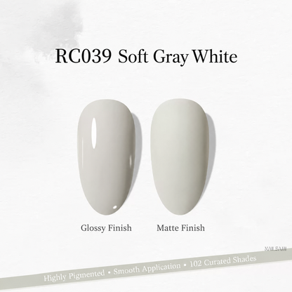 Xeijayi Milk Bottle Gel Polish shade RC039 Soft Gray White
