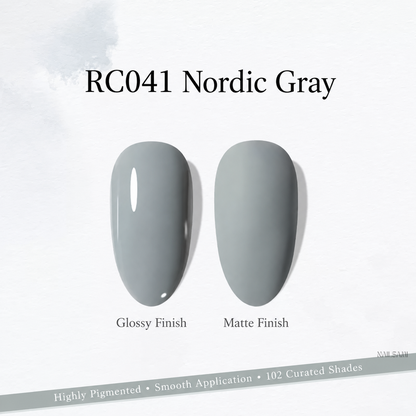 Xeijayi Milk Bottle Gel Polish shade RC041 Nordic Gray