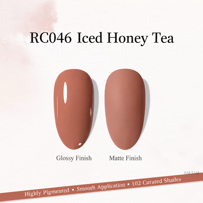 Xeijayi Milk Bottle Gel Polish shade RC046 Iced Honey Tea
