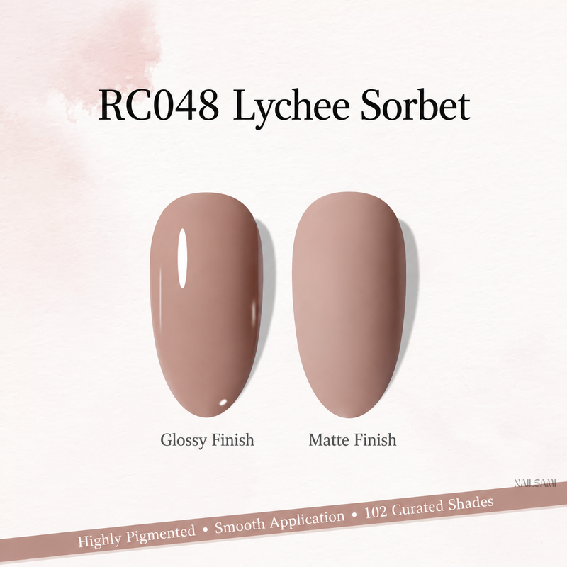 Xeijayi Milk Bottle Gel Polish shade RC048 Lychee Sorbet