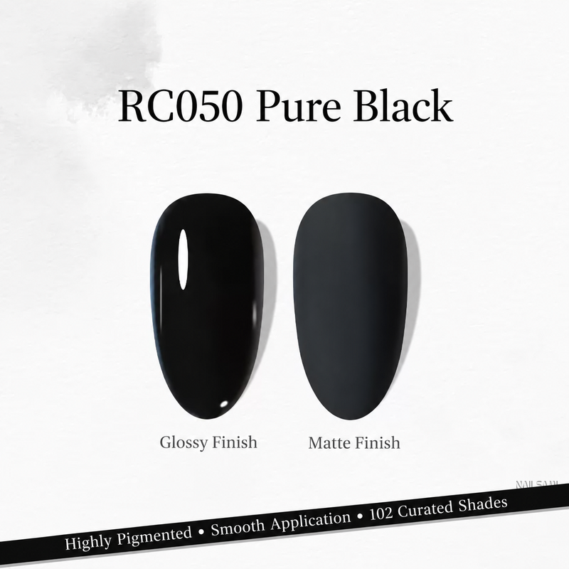 Xeijayi Milk Bottle Gel Polish shade RC050 Pure Black