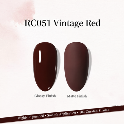 Xeijayi Milk Bottle Gel Polish shade RC051 Vintage Red