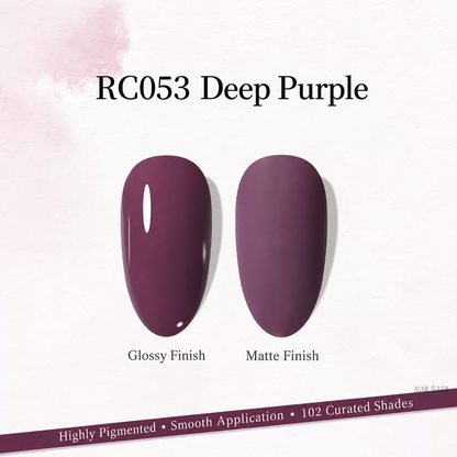 Xeijayi Milk Bottle Gel Polish shade RC053 Deep Purple