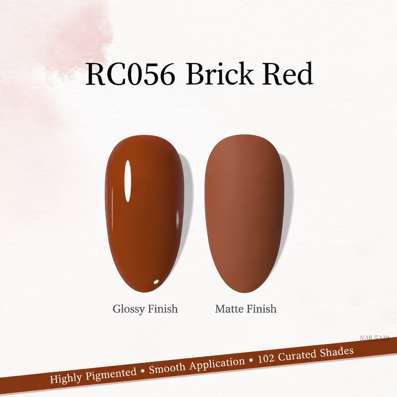 Xeijayi Milk Bottle Gel Polish shade RC056 Brick Red