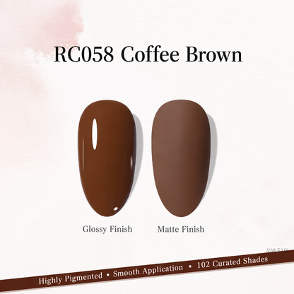 Xeijayi Milk Bottle Gel Polish shade RC058 Coffee Brown
