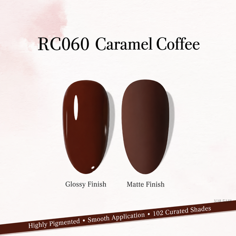 Xeijayi Milk Bottle Gel Polish shade RC060 Caramel Coffee