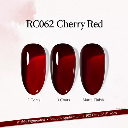 Xeijayi Milk Bottle Gel Polish shade RC062 Cherry Red