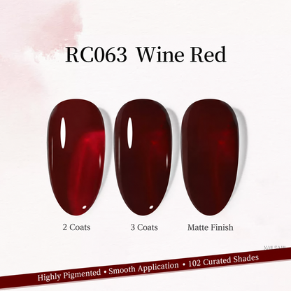 Xeijayi Milk Bottle Gel Polish shade RC063 Wine Red