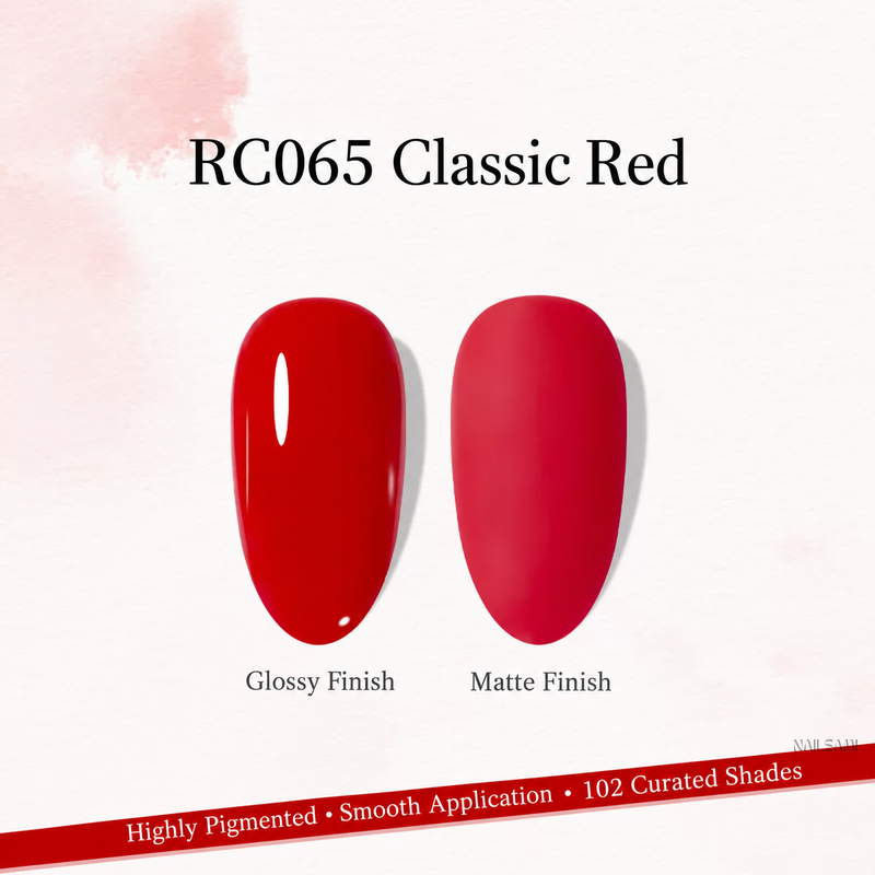 Xeijayi Milk Bottle Gel Polish shade RC065 Classic Red