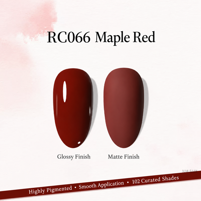 Xeijayi Milk Bottle Gel Polish shade RC066 Maple Red