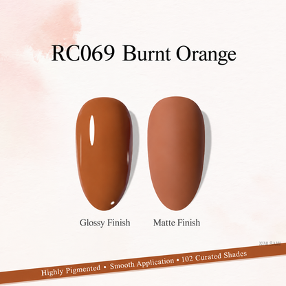 Xeijayi Milk Bottle Gel Polish shade RC069 Burnt Orange