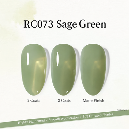 Xeijayi Milk Bottle Gel Polish shade RC073 Sage Green
