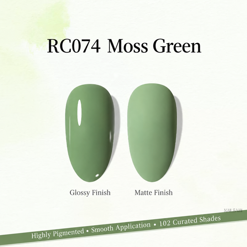 Xeijayi Milk Bottle Gel Polish shade RC074 Moss Green