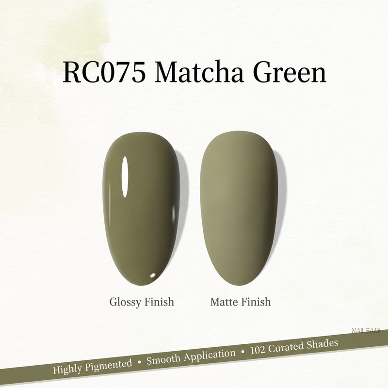 Xeijayi Milk Bottle Gel Polish shade RC075 Matcha Green