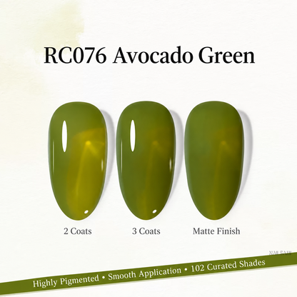 Xeijayi Milk Bottle Gel Polish shade RC076 Avocado Green