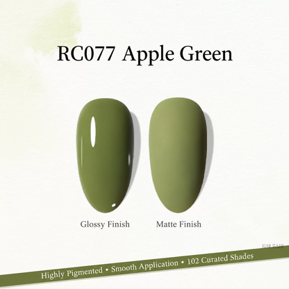 Xeijayi Milk Bottle Gel Polish shade RC077 Apple Green