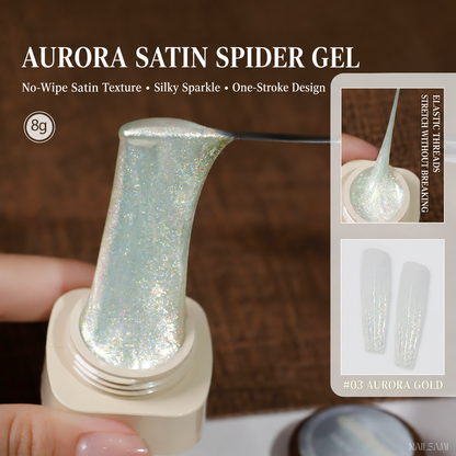 Yunzuan Aurora Satin Spider Gel shade #03 Aurora Gold