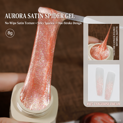 Yunzuan Aurora Satin Spider Gel shade #05 Tangerine Dream