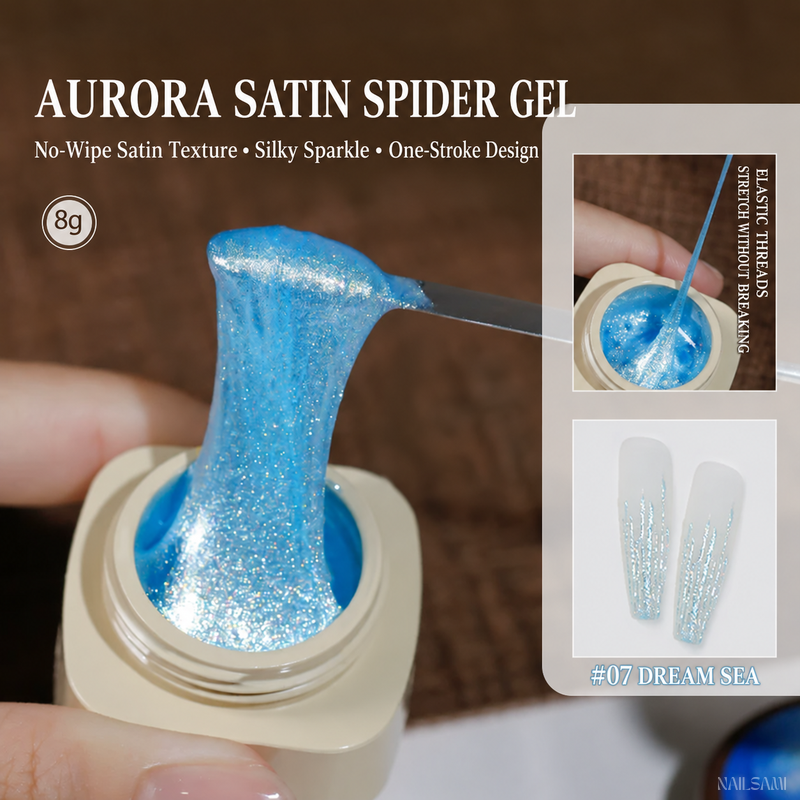 Yunzuan Aurora Satin Spider Gel shade #07 Dream Sea
