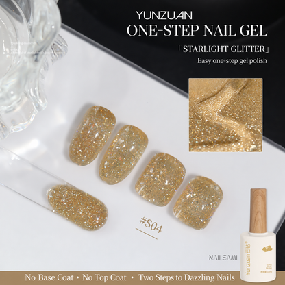 Yunzuan 5-in-1 crushed diamond gel polish shade S04
