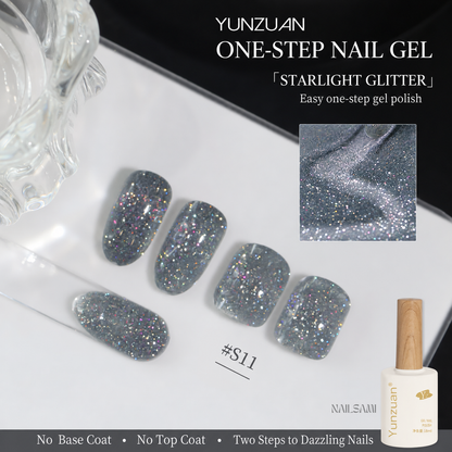 Yunzuan 5-in-1 crushed diamond gel polish shade S11
