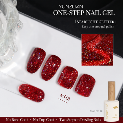 Yunzuan 5-in-1 crushed diamond gel polish shade S13