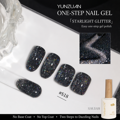 Yunzuan 5-in-1 crushed diamond gel polish shade S18