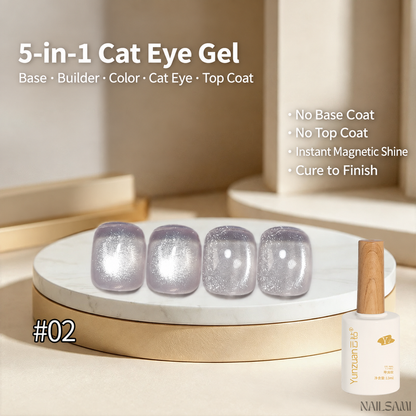 Yunzuan 5-in-1 cat eye gel polish shade Y02