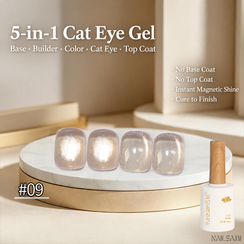 Yunzuan 5-in-1 cat eye gel polish shade Y09