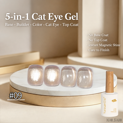 Yunzuan 5-in-1 cat eye gel polish shade Y09