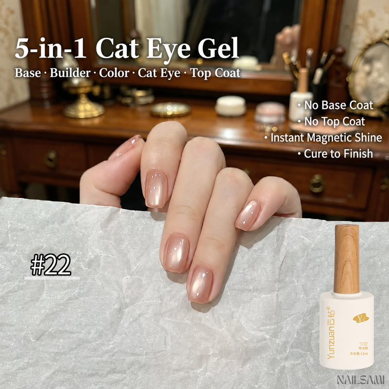 Yunzuan 5-in-1 cat eye gel polish shade Y22
