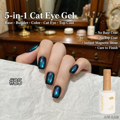 Yunzuan 5-in-1 cat eye gel polish shade Y35