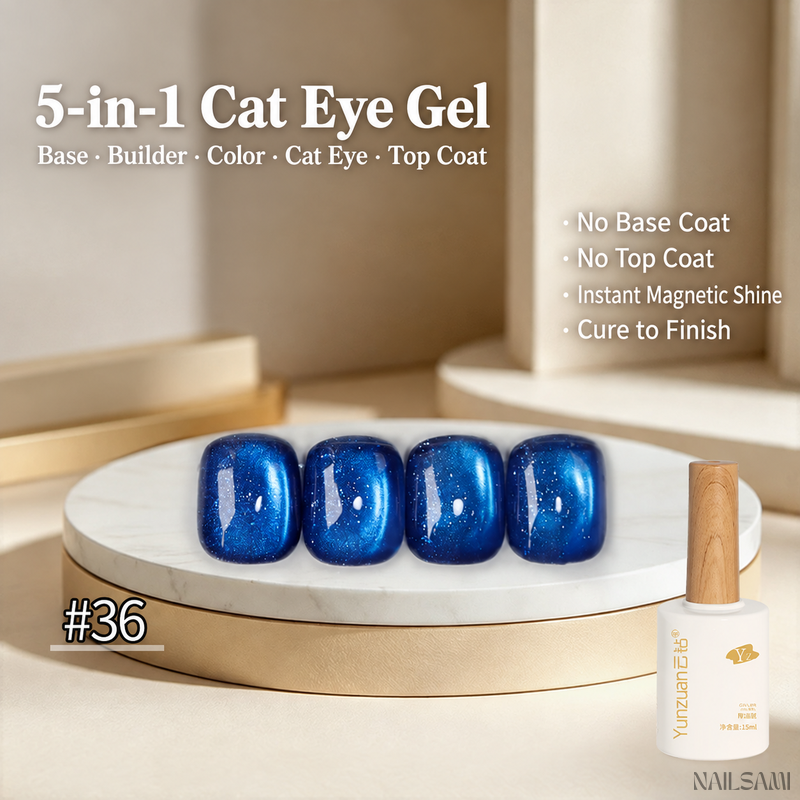 Yunzuan 5-in-1 cat eye gel polish shade Y36