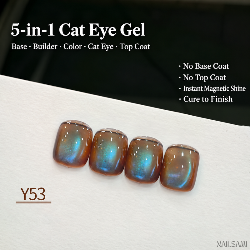 Yunzuan 5-in-1 cat eye gel polish shade Y53