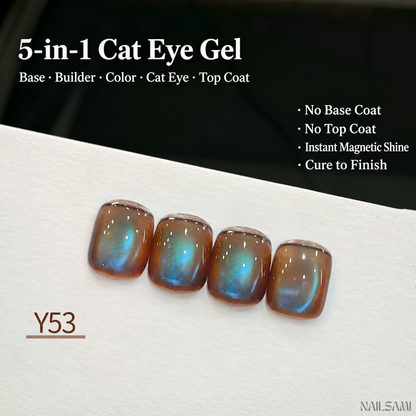 Yunzuan 5-in-1 cat eye gel polish shade Y53