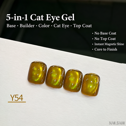 Yunzuan 5-in-1 cat eye gel polish shade Y54