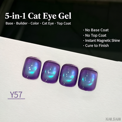 Yunzuan 5-in-1 cat eye gel polish shade Y57